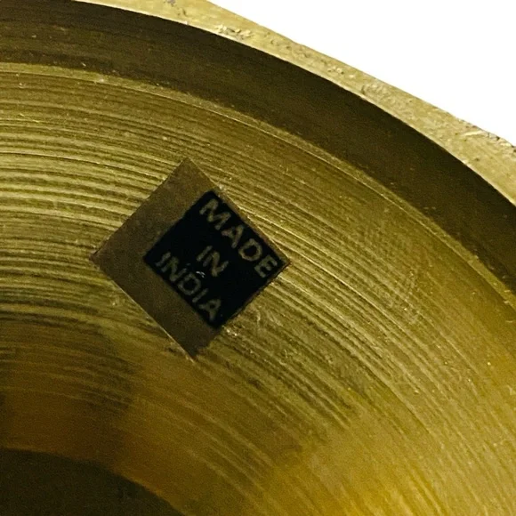 Vintage Brass Hexagon Candle Holders - Picture 4 of 7